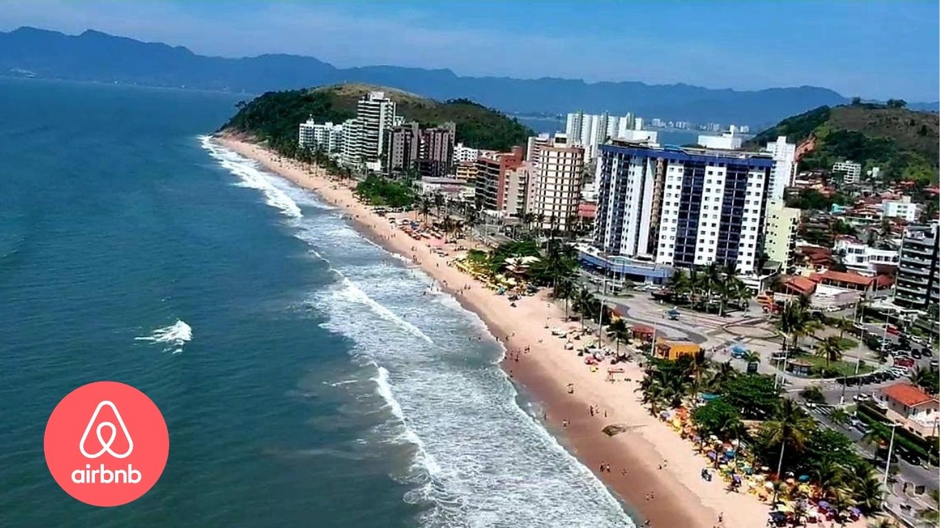 Vista aérea da Praia de Martim de Sá